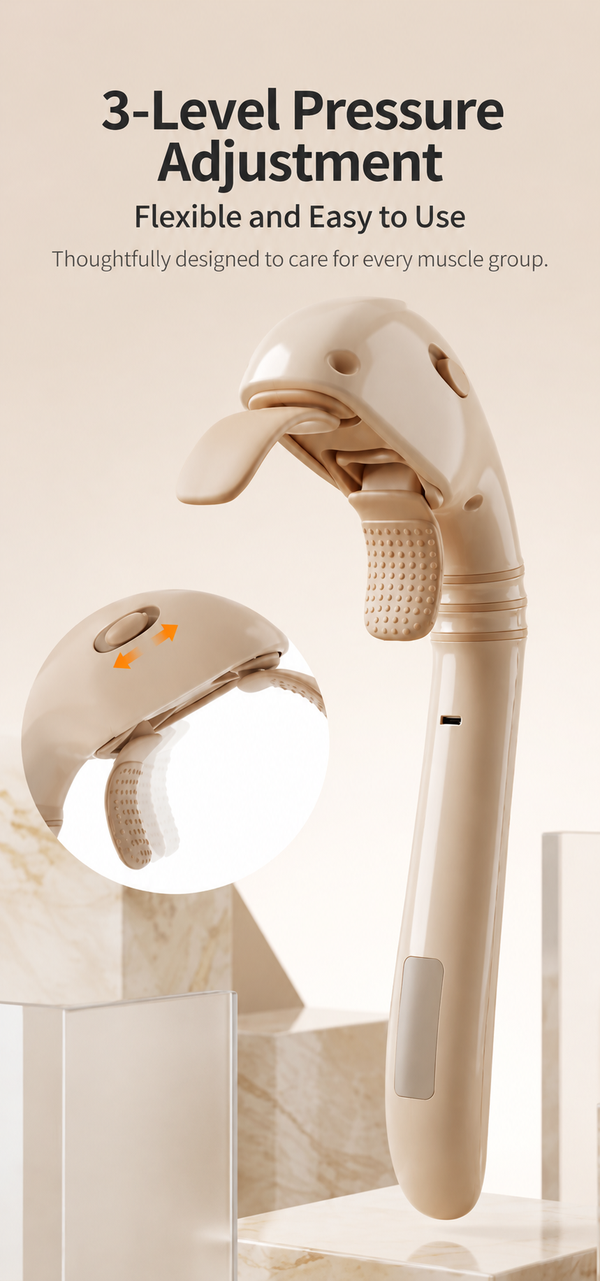 Seahorse Wireless Neck & Shoulder massager with three-level pressure adjustment